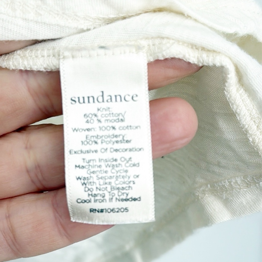 Sundance Cream Embroidered Blouse - Picture 6 of 10